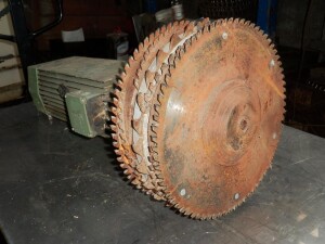 Circular saw motor 7.5 kW, 4400 rpm KNS 72.24-2 D used...