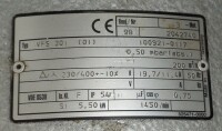 B14456 Vacuum pump RIETSCHLE VFS 201, 0.5 mbar 200m³, 5.5 kW