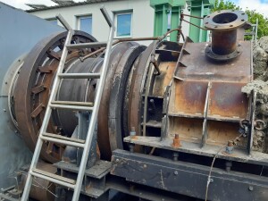 Rotary kiln gas 650° used B15441