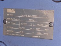 Schraubspindelpumpe KRAL KH-118  4  kW gebraucht B15492