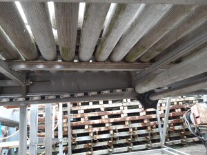 Roller conveyor driven 2.4 x 0.9 m used B15851