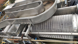 Washing drum with stainless steel washing channel used B16006