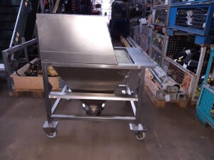 Edelstahl Sack Aufgabestation Annahmestation mobil...