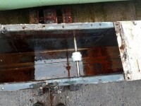 Trough chain conveyor approx. 9 m used B16762