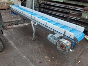 Conveyor belt plastic stainless steel approx. 2.4 x 0.35...