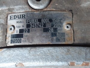 Centrifugal pump 22 m³/h 28m 5.5 kW used B17009