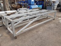 Transport trolley aluminum 4x0.8m 500 kg used B17019
