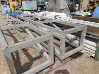 Transport trolley aluminum 4x0.8m 500 kg used B17019