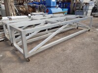 Transport trolley aluminum 4x0.8m 500 kg used B17019