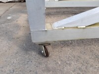 Transport trolley aluminum 4x0.8m 500 kg used B17019