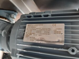 Winkel-Förderband Edelstahl gebraucht B17078