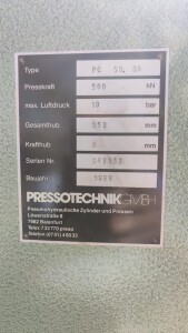 Presse 50 t pneumohydraulisch gebraucht B17086