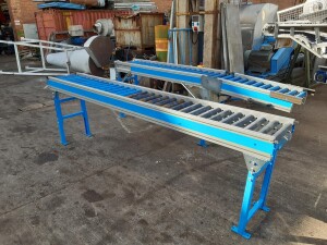 Roller conveyor 3 x 0.45 m used B17154