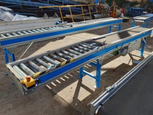 Förderband mit Rollenbahn 4 x 0,5 m gebraucht B17158