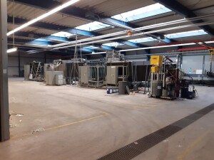 Production line for laminated glass used B17160
