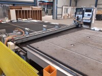 Cutting machine for laminated glass used B17163
