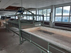 Heating tray for glass forming used B17175
