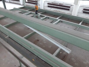Heating tray for glass forming used B17175