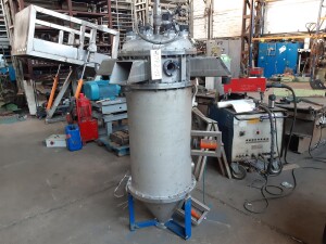 Stainless steel container approx. 400 l used B17217