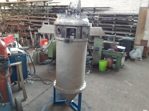 Stainless steel container approx. 400 l used B17217