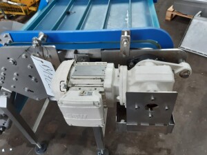Stainless steel conveyor belt approx. 1.2 m used B17224