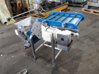 Stainless steel conveyor belt approx. 1.2 m used B17224