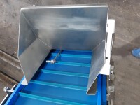 Stainless steel conveyor belt approx. 1.2 m used B17224