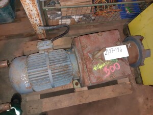Geared motor 15 kW rpm used B17116