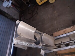Stainless steel trough auger approx. 1000 mm used B17260