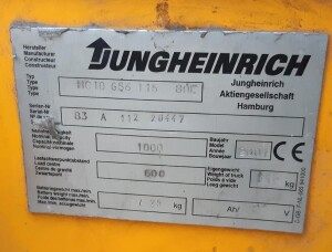 Scissor lift truck 1000 kg used B17266