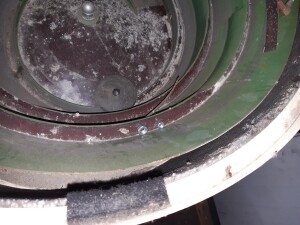 Vibratory bowl feeder vibrating bowl Ø 450 mm used B17290