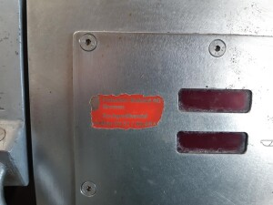 Meat cutter stainless steel RS-45 used B17292