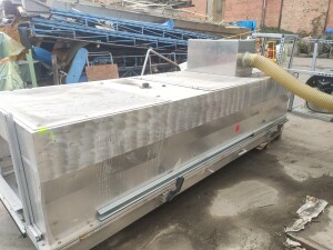Fluidized bed dryer with 2 fans used B17308