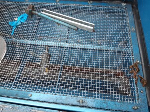 Annahmestation 110 x 90 x 150 cm mit Schnecke gebraucht B17309
