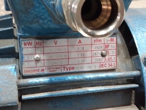 Getriebemotor 0,55 kW 280 U/min B3 gebraucht B17362