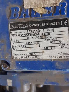 Getriebemotor 0,18 kW 4,5 U/min B5 gebraucht B17363