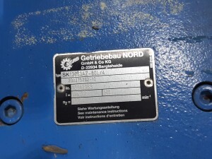Gear motor 0.75 kW 12 rpm B5 used B17365