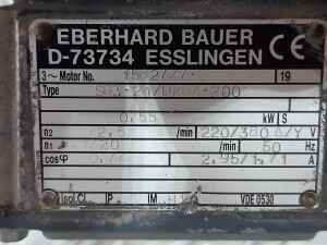 Getriebemotor mit Bremse 0,55 kW 42 U/min gebraucht B17371
