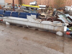 Trough auger 4.30 m stainless steel used K17391