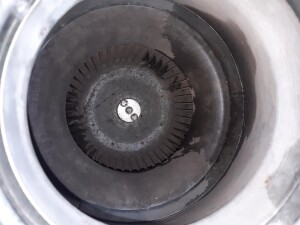 Centrifugal fan Centrifugal blower approx. 0.75 kW used B17413