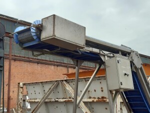 Förderband Edelstahl Kunststoff 5 x 0,3 m gebraucht B17433