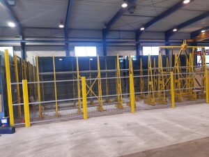Glaslager Plattenlager ca. 12 x 15 m gebraucht B17436
