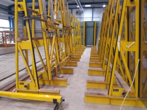 Glaslager Plattenlager ca. 12 x 15 m gebraucht B17436