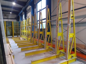 Glaslager Plattenlager ca. 12 x 15 m gebraucht B17436