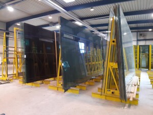 Glaslager Plattenlager ca. 12 x 15 m gebraucht B17436