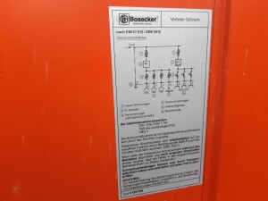 Site power distribution cabinet 2x63A 2x32A 2x16A used B17446
