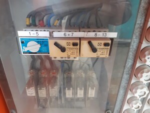 Site power distribution cabinet 2x63A 2x32A 2x16A used B17446
