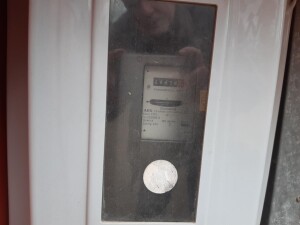 Site power distribution cabinet with meter 2x16A 1x32A used B17451