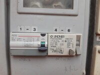 Site power distribution cabinet with meter 2x16A 1x32A used B17451