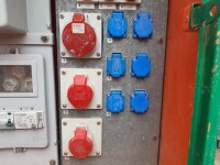 Site power distribution cabinet with meter 2x16A 1x32A used B17451